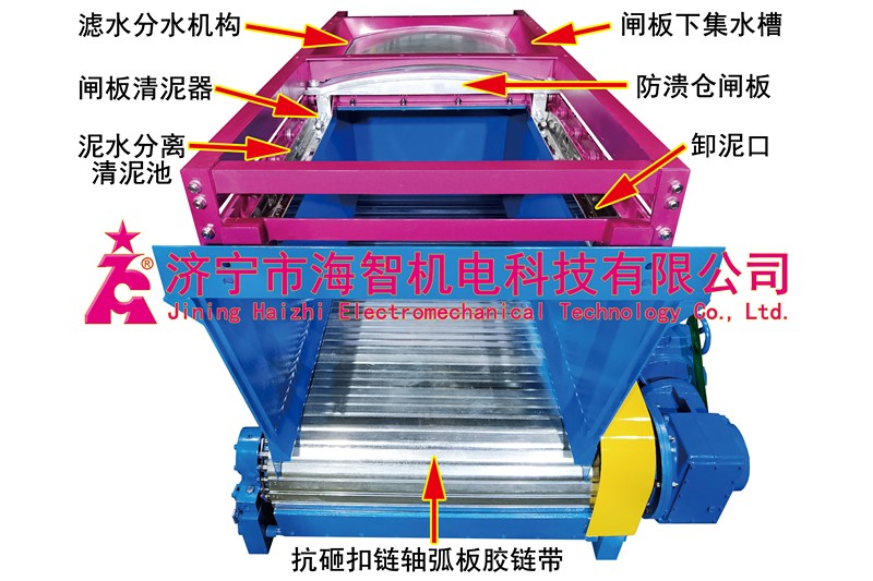 甘肅防潰倉(cāng)扣鏈軸弧重型膠鏈帶給料機(jī)